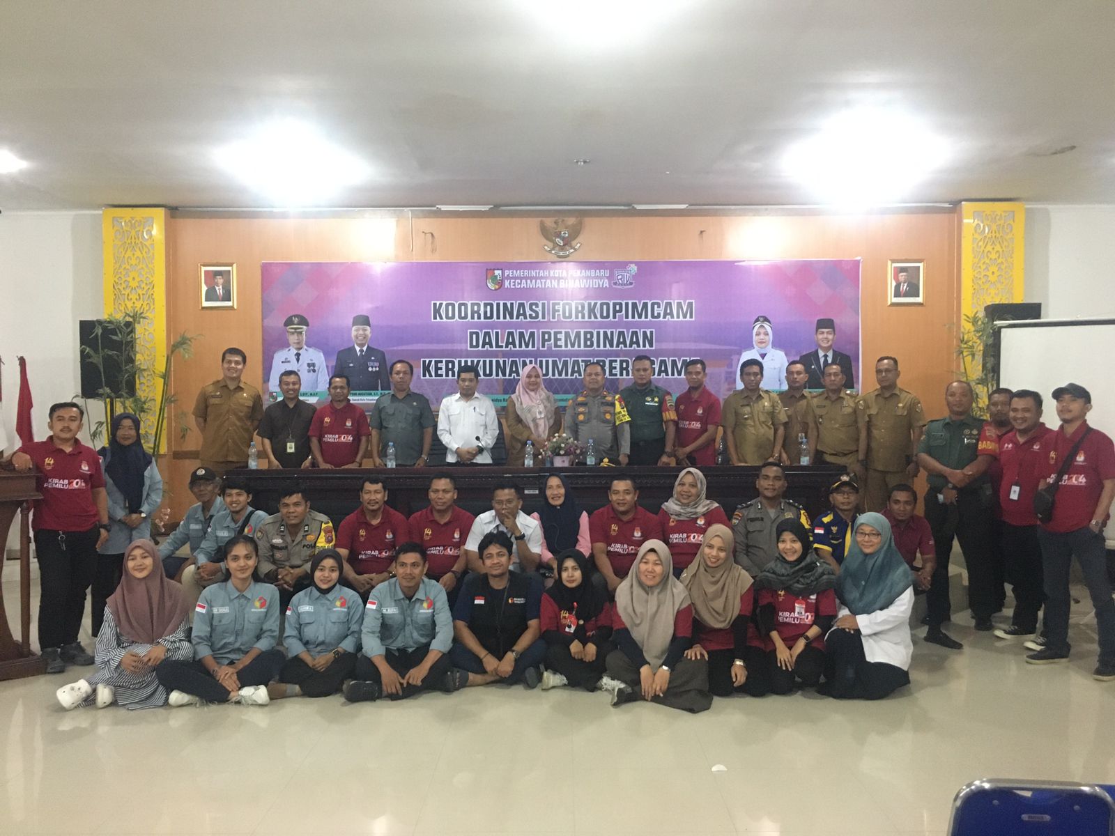 Rapat Koordinasi Persiapan Pemilu Kec Binawidya Untuk Mewujudlkan Pemilu 2024 Yang Berkualitas di Wi